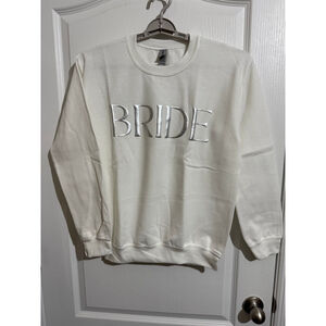 Women's White Bride Sweatshirt S